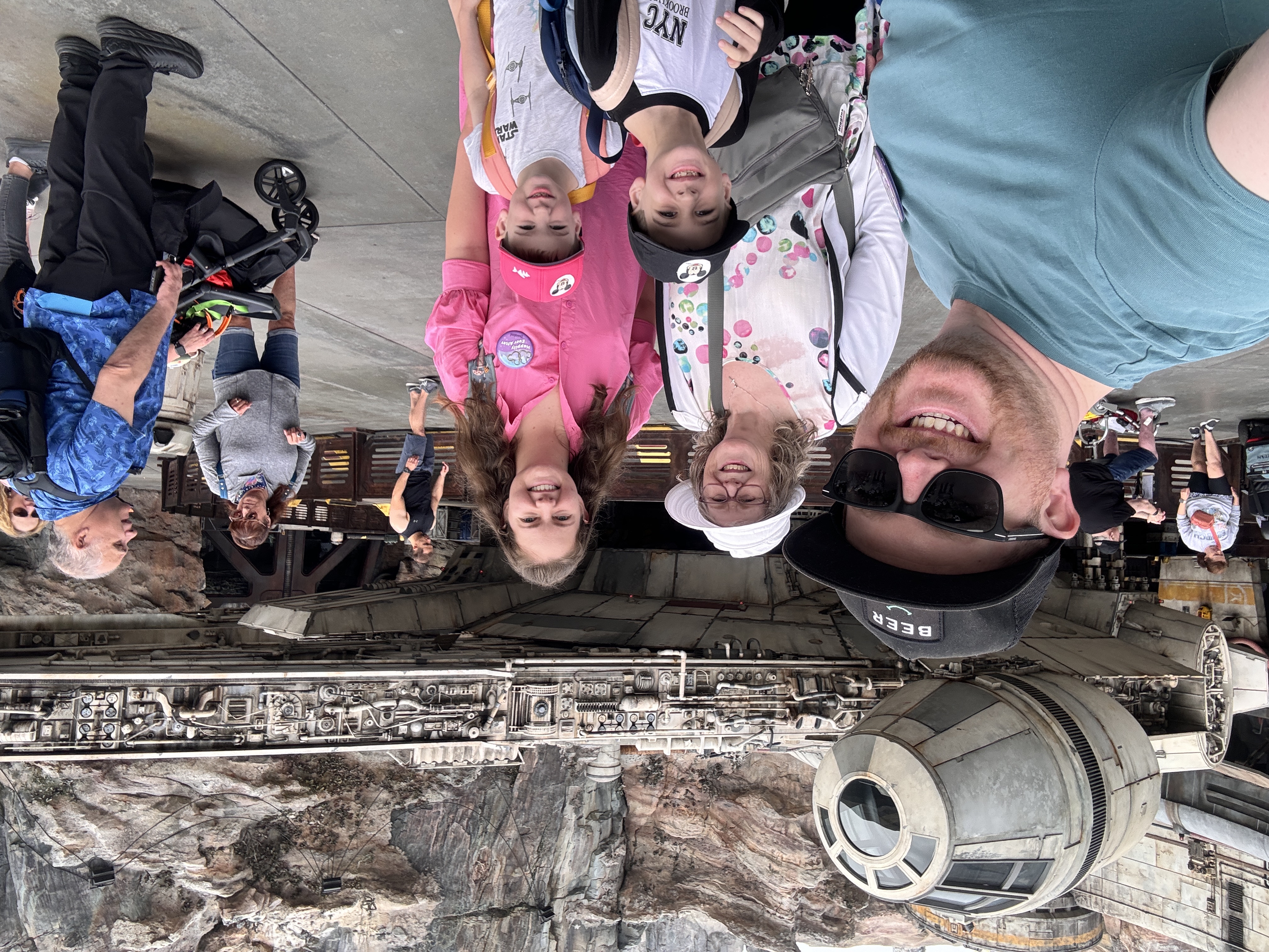 The family with the Millennium Falcon